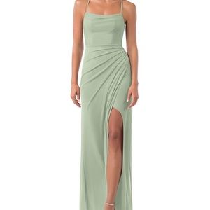 Azazie Kalea dusty sage size A2